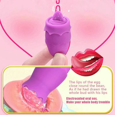 12 Modes Tongue Licking Vibrating Love Egg USB Plug G-spot Vagina Massage Vibrator Oral Clitoris Stimulator Sex Toys for Women_img_1