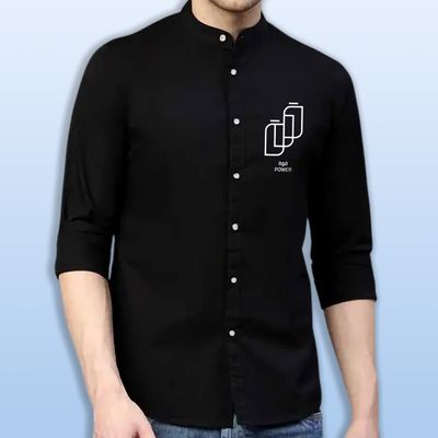 Premium Printed Ban Collar Shirt for Men_img_4