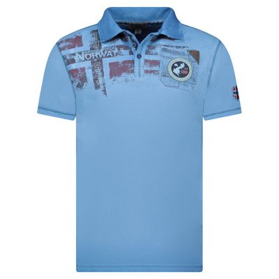 Men - Polo Short Sleeve 100% Cotton Blue_img_0