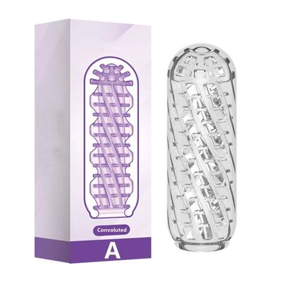 Masturbation for Men Penis Pleasent Aircraft Cup Device Soft Transparent Pocket Vaginal Sleeve Training 18 Adult Erotic Sex Toys_img_2