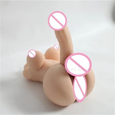 3D Realistic Shemale Body Sex Doll Male Torso 14cm Dildo Soft Penis Female Vagina Masturbator Anal Sex Toys for Women Men Adults_img_5