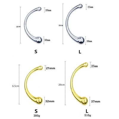 Double Ended Stainless Steel G Spot Wand Prostate Massage Stick Penis P-Spot Stimulator Anal Dildo Plug Sex Toys for Men Women_img_8