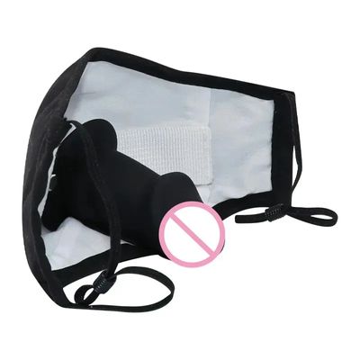 Ball Mouth Gag BDSM Bondage Harness Gag in Mouth Mask Silicone Dildo Penis Plug Mask Gag Sex Toys for Couples Adult Game_img_0