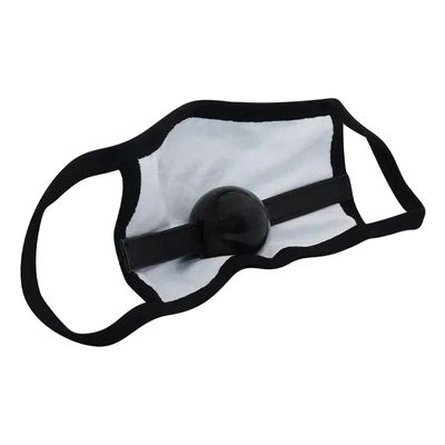 Ball Mouth Gag BDSM Bondage Harness Gag in Mouth Mask Silicone Dildo Penis Plug Mask Gag Sex Toys for Couples Adult Game_img_1