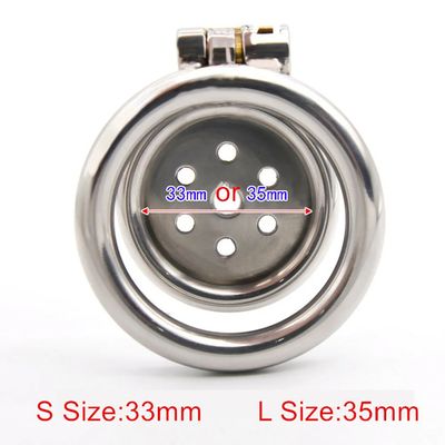 Super Small Cock Cage Stainless Steel Male Chastity Device Penis Ring Lock Chastity Belt Sex Toys for Men Penis Adult Supplies_img_5