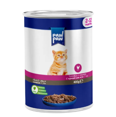 Paw Paw Kitten Cat Food Can Chicken 400gm_img_0