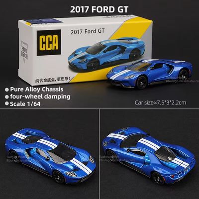 CCA 1:64 2017 Ford GT Blue Alloy Model Car_img_0
