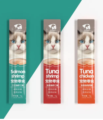 Cat treat Peien 1 pis cat food, chicken, Tuna, Salmon flavor, Kaate Cat Wet treaty snacks food_img_1