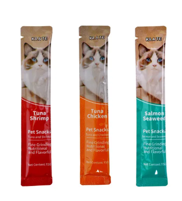 Cat treat Peien 1 pis cat food, chicken, Tuna, Salmon flavor, Kaate Cat Wet treaty snacks food_img_2