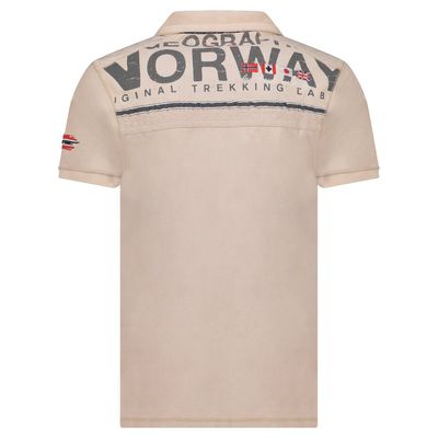 Men - Polo Short Sleeve 100% Cotton Beige_img_1