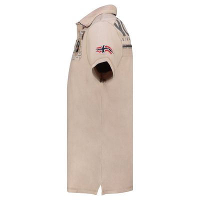 Men - Polo Short Sleeve 100% Cotton Beige_img_3