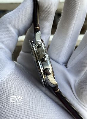 OMEGA SPEED MASTER 57 DARK BROWN BELT SILVER CASE BROWN DIAL_img_1