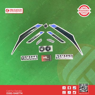 Full Set Sticker for Yamaha FZS V4 (Metallic Grey Colour) bike._img_1