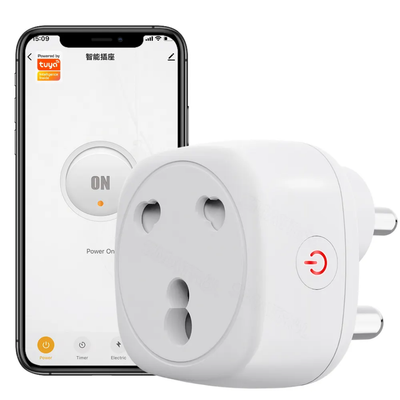 WiFi Smart Socket - 16A air conditioner 3 pin plug with power monitor-voice, timing -for Tuya, Google Home, Alexa_img_0