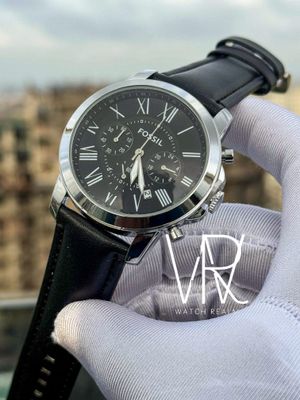 FOSSIL GRANT CHRONO BLACK BELT BLACK DIAL_img_0