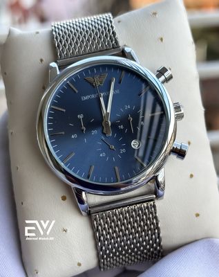 ARMANI GLOSSY MASH CHAIN  BLUE DIAL_img_0