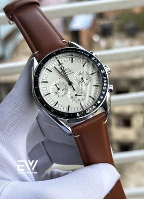 OMEGA SPEED MASTER BROWN BELT WHITE DIAL BLACK BEZEL_img_0