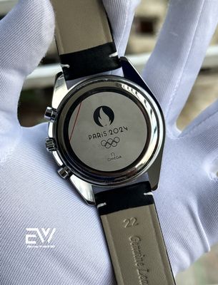 OMEGA SPEED MASTER BROWN BELT WHITE DIAL BLACK BEZEL_img_2