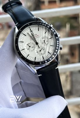 OMEGA SPEED MASTER BLACK BELT WHITE DIAL BLACK BEZEL_img_0
