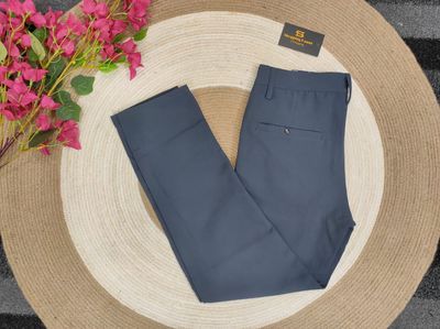 Formal solid Nevy pant -Chaina fabric_img_0