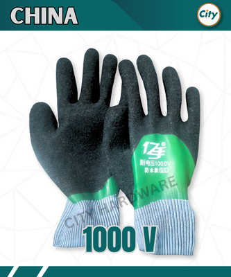 ১ জোড়া শক প্রুফ হ্যান্ড গ্লাভস ১০০০ ভোল্ট রেজিস্ট্যান্স ইলেকট্রিশিয়ান গ্লাভস_img_1