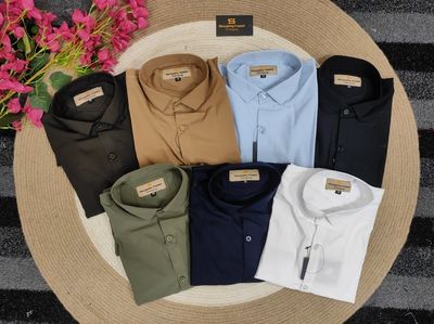 Formal Black pant with Olive shirt_img_1