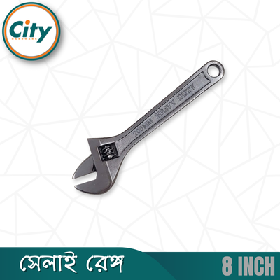 ৮ ইঞ্চি সেলাই ​​রেঞ্চ প্রিমিয়াম কুয়ালিটির গ্রে ফিনিশ করা অ্যাডজাস্টেবল শিফটার মুভেবল স্প্যানার রেঞ্চ_img_2