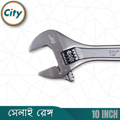 ১০ ইঞ্চি সেলাই ​​রেঞ্চ প্রিমিয়াম কুয়ালিটির গ্রে ফিনিশ করা অ্যাডজাস্টেবল শিফটার মুভেবল স্প্যানার রেঞ্চ_img_3