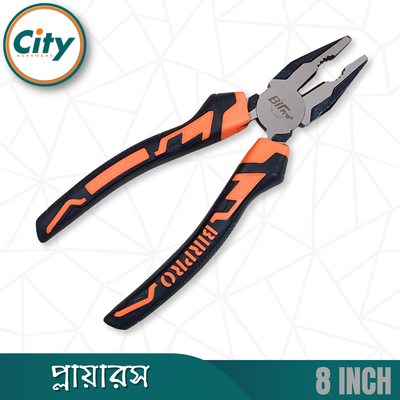 ৮ ইঞ্চি কম্বিনেশন প্লায়ারস প্রো কুয়ালিটি কালো নিকেল ক্রোমিয়াম স্টিলের পেশাদার মানের হেভি প্লাস_img_1