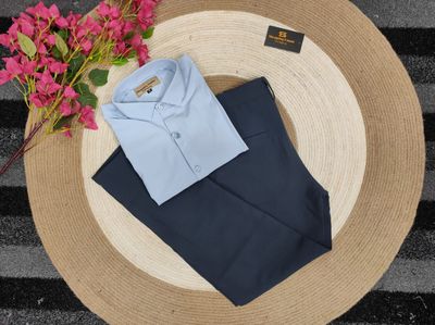 Formal Nevy pant with sky shirt_img_0