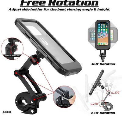 03-H2 High Quality Metal bike Mobile Holder Motorcycle Mobile_img_3