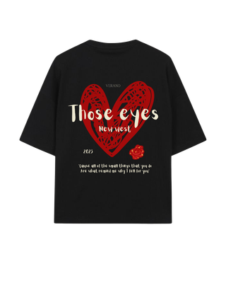Those Eyes Oversized Tshirt - Black_img_0