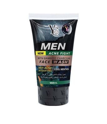 Yc Acne Fight With Bamboo Charcol Men Face WashSize: 100ml_img_0