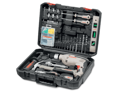 CROWN Professional Impact Drill With 98pcs Set of Tools & Accessories, Electric drill set, Model: CK10-XA98_img_5