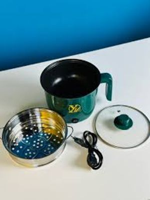 YN Electric Cooking Pot Double Deck–18cm – Green Color_img_1