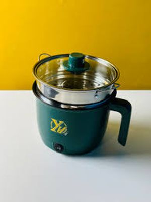 YN Electric Cooking Pot Double Deck–18cm – Green Color_img_2