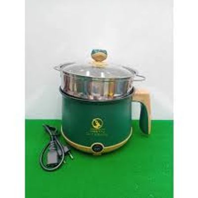 YN Electric Cooking Pot Double Deck–18cm – Green Color_img_3