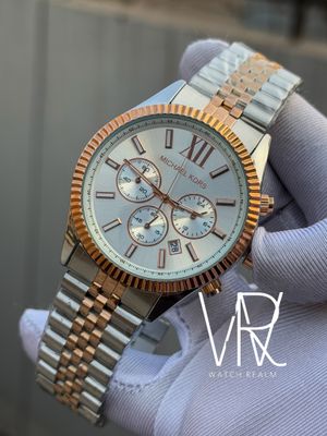 MICHAEL KORS TWO TONE WHITE DIAL_img_0