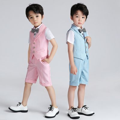 Kids Boys Summer Formal Party Dress 4pcs Set (1 to 5 Years)_img_0