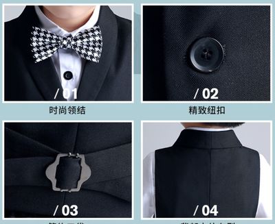 Kids Boys Summer Formal Party Dress 4pcs Set (1 to 5 Years)_img_7