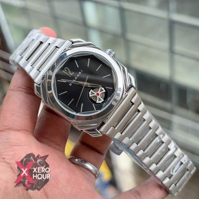 Bvlgari Rotation winding Turbine | Silver Black Dial_img_3