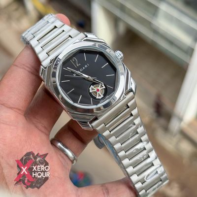 Bvlgari Rotation winding Turbine | Silver Black Dial_img_4