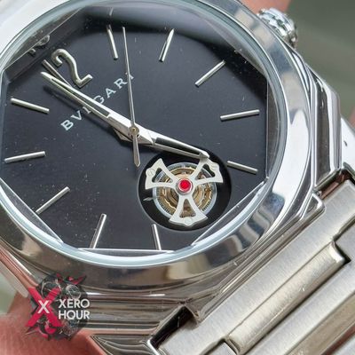 Bvlgari Rotation winding Turbine | Silver Black Dial_img_7