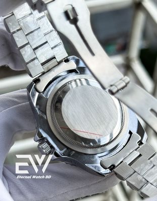 ROLEX YACHT MASTER SWEEP BLACK DIAL SILVER CASE_img_2