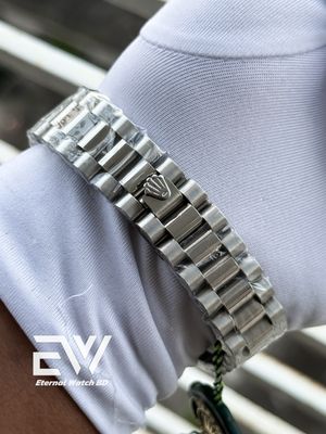ROLEX YACHT MASTER SWEEP BLACK DIAL SILVER CASE_img_5