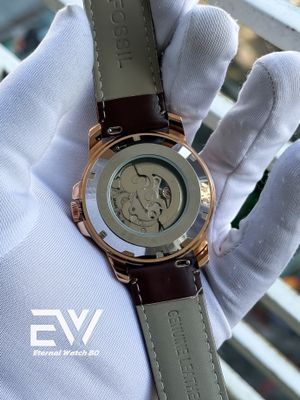 FOSSIL AUTOMATIC MAROON BELT ROSE GOLD CASE,DIGIT_img_1