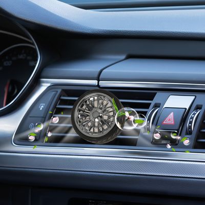 Rotateable Alloy Wheel Dashboard Car Perfume_img_0