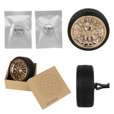 Rotateable Alloy Wheel Dashboard Car Perfume_img_2