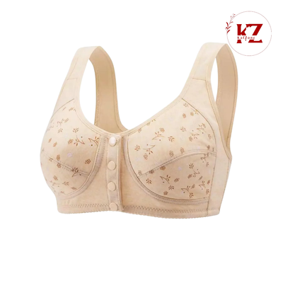 Front Button Cotton Bra