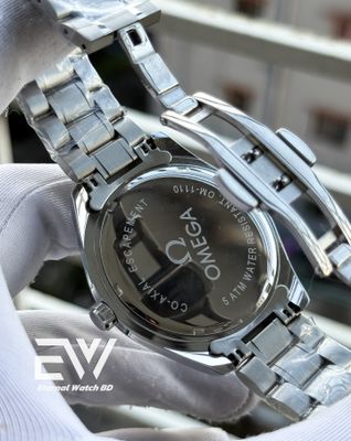 OMEGA AQUA TERRA OLIVE DIAL SILVER CASE_img_2